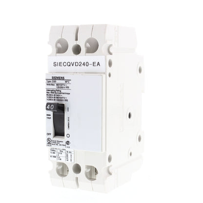 Siemens CQD240 40A Double Pole 480/277V AC 14KAIC Cable In/Cable Out Breaker