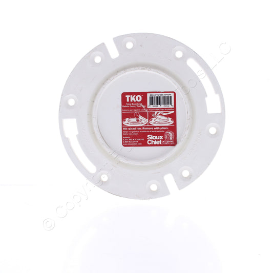 Sioux Chief #SC886-4PTS 4" x 4" K/O Open Closet Flange Hub Flush to Floor Spigot