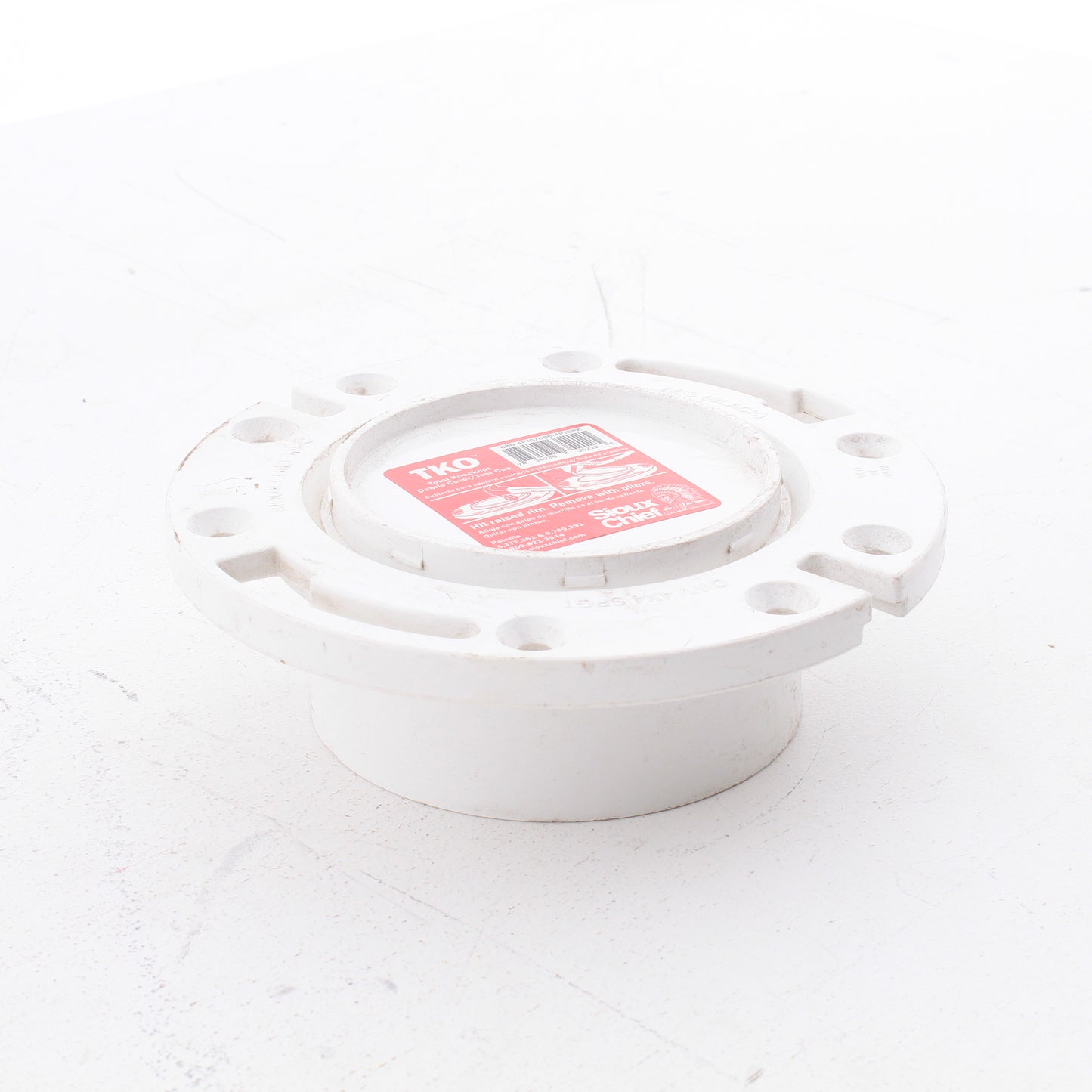 Sioux Chief #SC886-4PTS 4" x 4" K/O Open Closet Flange Hub Flush to Floor Spigot
