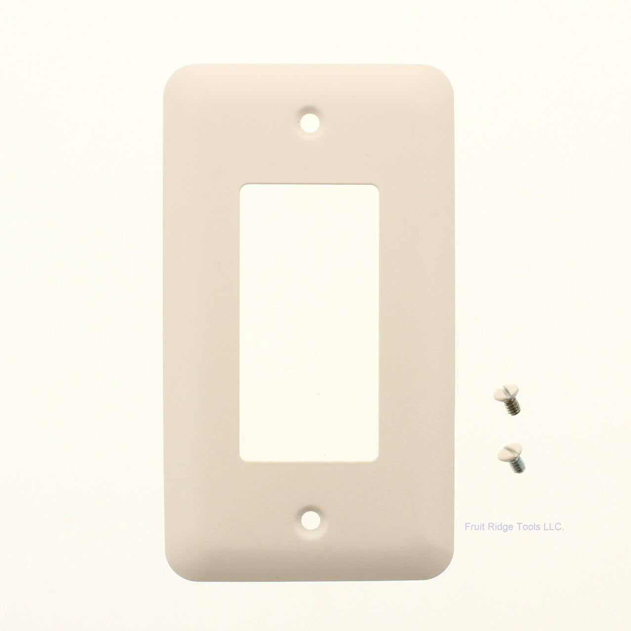 Amerelle Almond Powder Coated Steel 1-Gang Decora Rocker Switch Wallplate 935RAL
