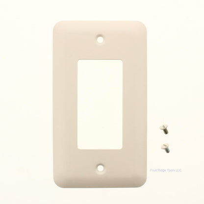 Amerelle Almond Powder Coated Steel 1-Gang Decora Rocker Switch Wallplate 935RAL