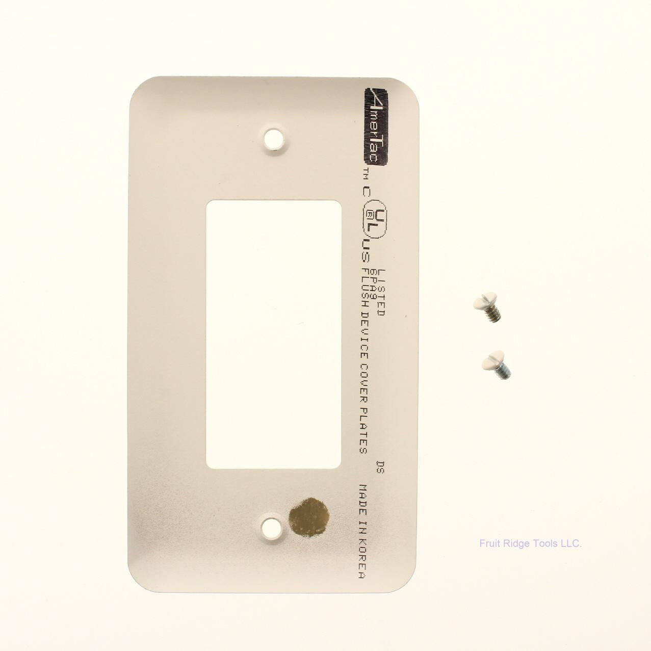 Amerelle Almond Powder Coated Steel 1-Gang Decora Rocker Switch Wallplate 935RAL