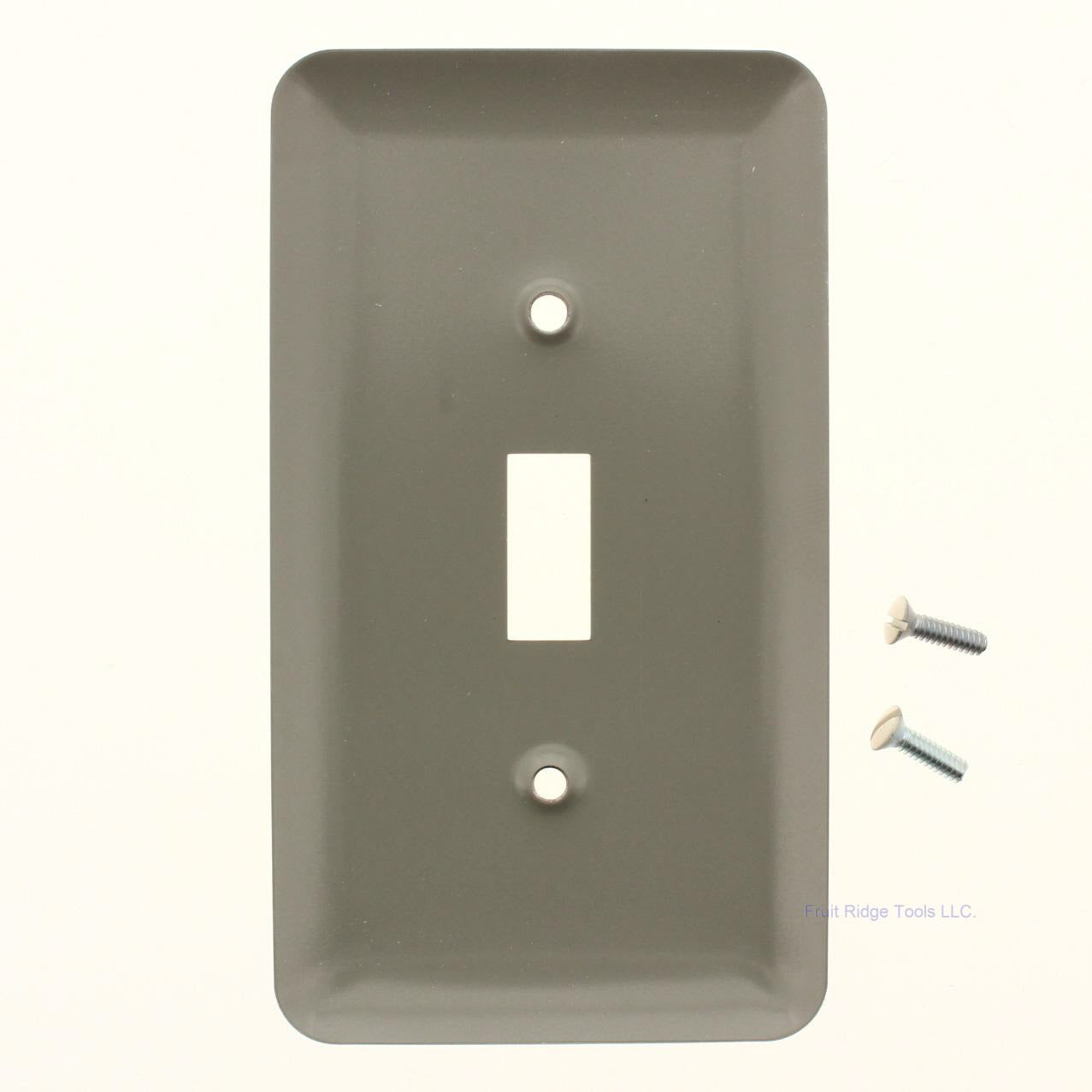 Amerelle Almond Vinyl Coated Steel 1-Gang Toggle Light Switch Wallplate 935TAL