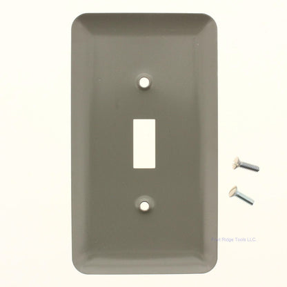 Amerelle Almond Vinyl Coated Steel 1-Gang Toggle Light Switch Wallplate 935TAL