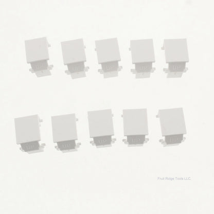 10 Pack SignaMax White Blank Module Inserts CMK-BL-WH