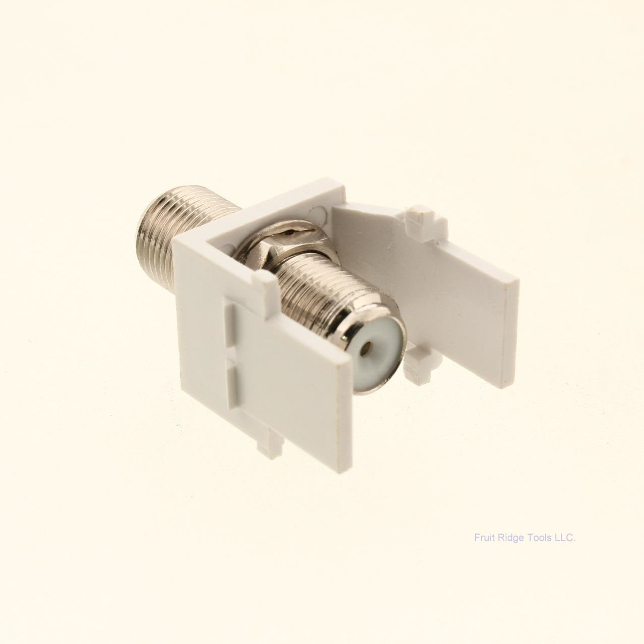 F-Type Module White Coaxial Connector Pack Of 1 BY SIGMA MAX CMK-F-WH