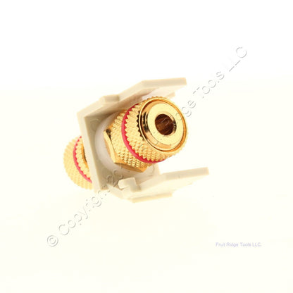 Signamax CMK-RA Red 3-Way Binding Post Module Light Ivory