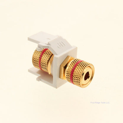 Signamax CMK-RA-WH Red 3-Way Binding Post Module White
