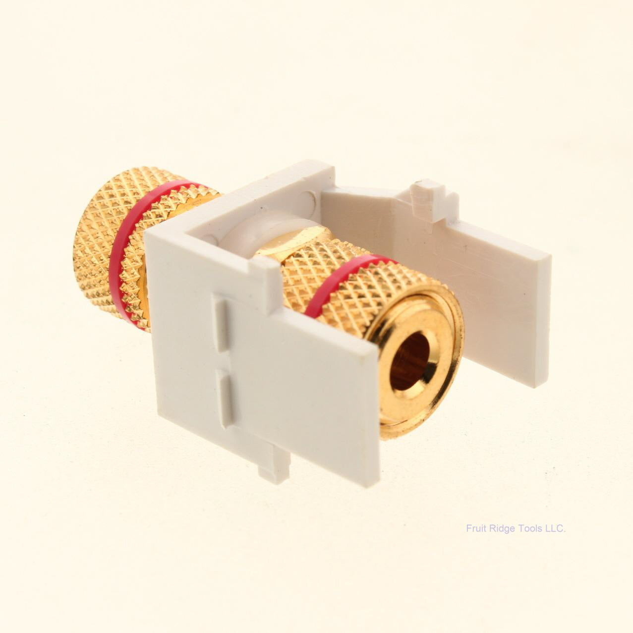 Signamax CMK-RA-WH Red 3-Way Binding Post Module White