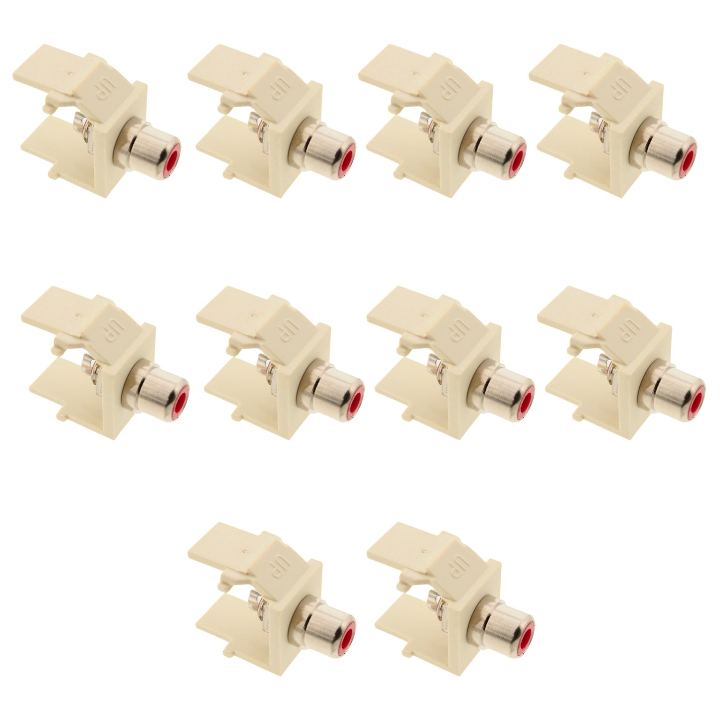 10 Signa Max Light Ivory RCA Red Solder-Tail Modules CMK-RCASR