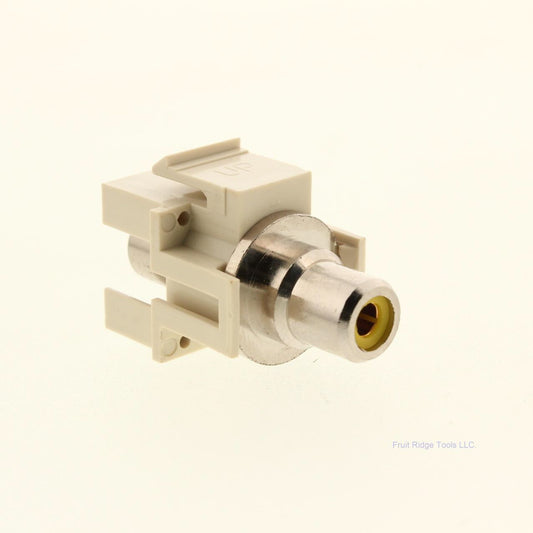 SignaMax Light Ivory RCA Yellow Feed-Thru Module CMK-RCAY