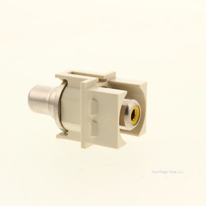 SignaMax Light Ivory RCA Yellow Feed-Thru Module CMK-RCAY