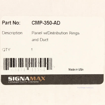 SignaMax Panel W/ Distribution Rings and Duct CMP-350-AD
