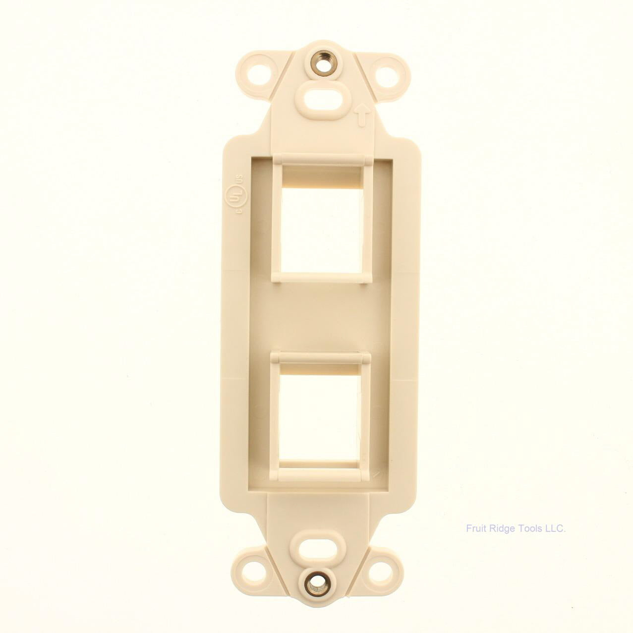 SignaMax DA-2 Almond 2-Port Decorator Style Keystone Wallplate Cover Insert DA-2