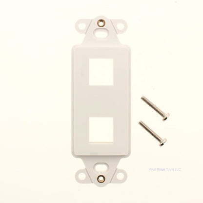 SignaMax White 2-Port Decora Style Keystone DA-2-WH