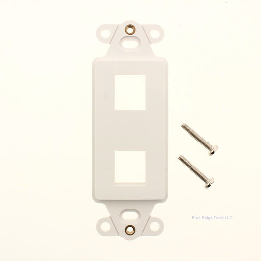SignaMax White 2-Port Decora Style Keystone DA-2-WH
