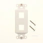 SignaMax White 2-Port Decora Style Keystone DA-2-WH
