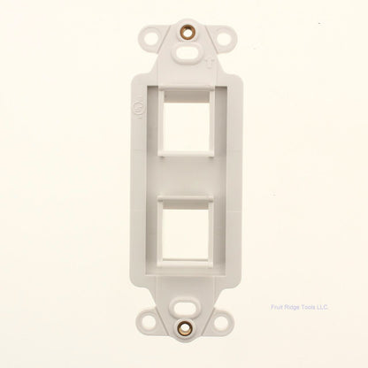 SignaMax White 2-Port Decora Style Keystone DA-2-WH