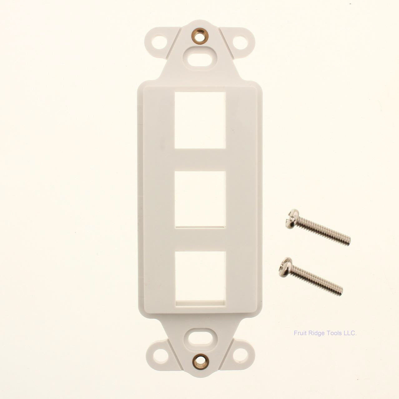 SUTTLE DA-3-WH 3-Port Decora Style Keystone