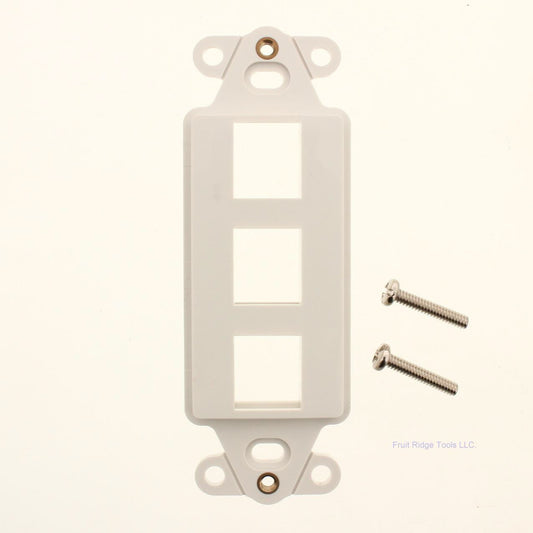 SUTTLE DA-3-WH 3-Port Decora Style Keystone