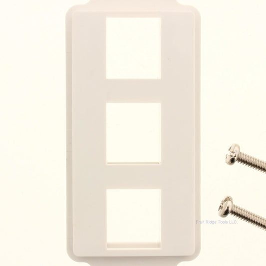 SUTTLE DA-3-WH 3-Port Decora Style Keystone