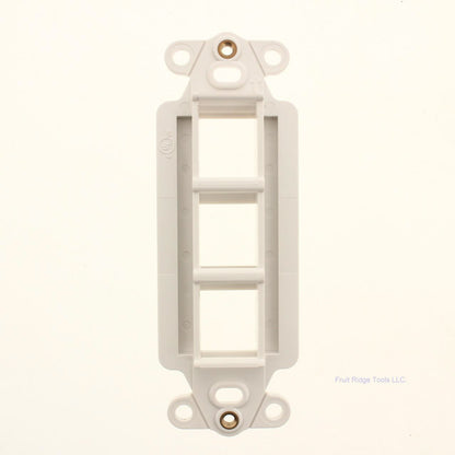 SUTTLE DA-3-WH 3-Port Decora Style Keystone