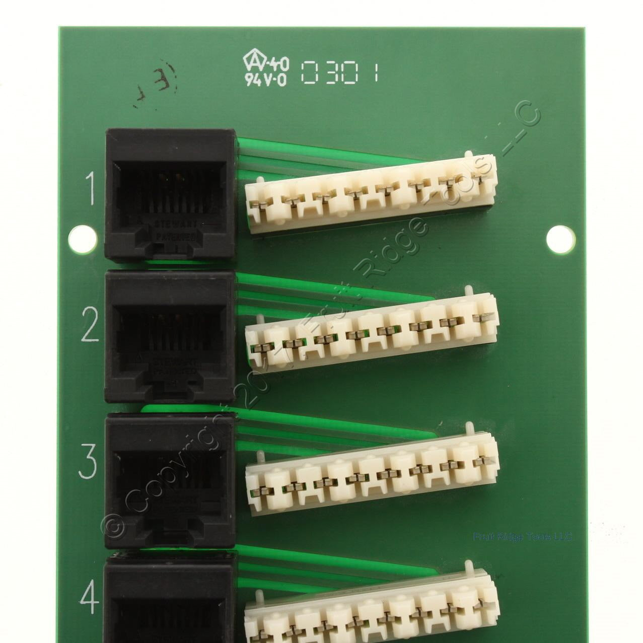 Suttle RG-D1-4 Board Data 4 Port Cat 5e 110IDC RG-D1-4