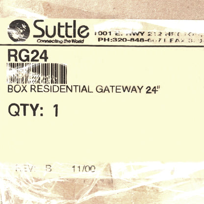 Suttle White 24" Gateway Residential Box Media Panel RG24