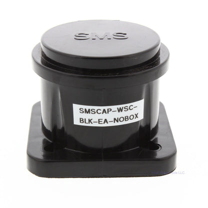Black Molded Panel Mount Snap Back Cover Protective Cap