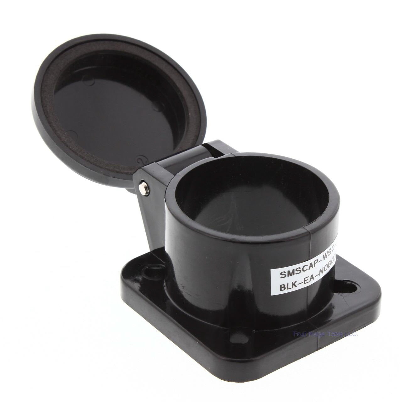 Black Molded Panel Mount Snap Back Cover Protective Cap