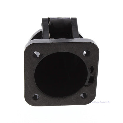 Black Molded Panel Mount Snap Back Cover Protective Cap
