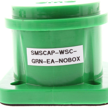 Green Molded Panel Mount Snap Back Cover Protective Cap