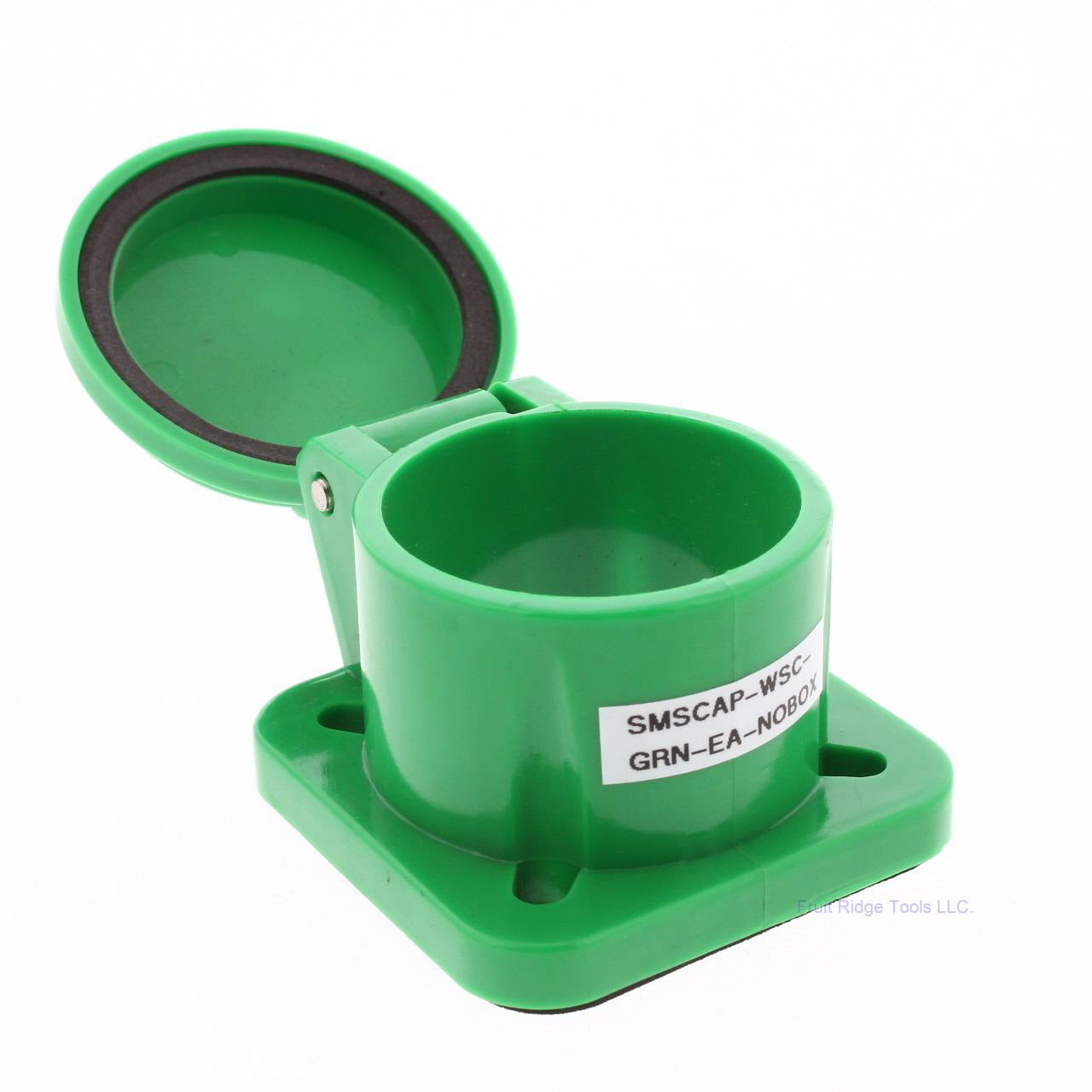 Green Molded Panel Mount Snap Back Cover Protective Cap