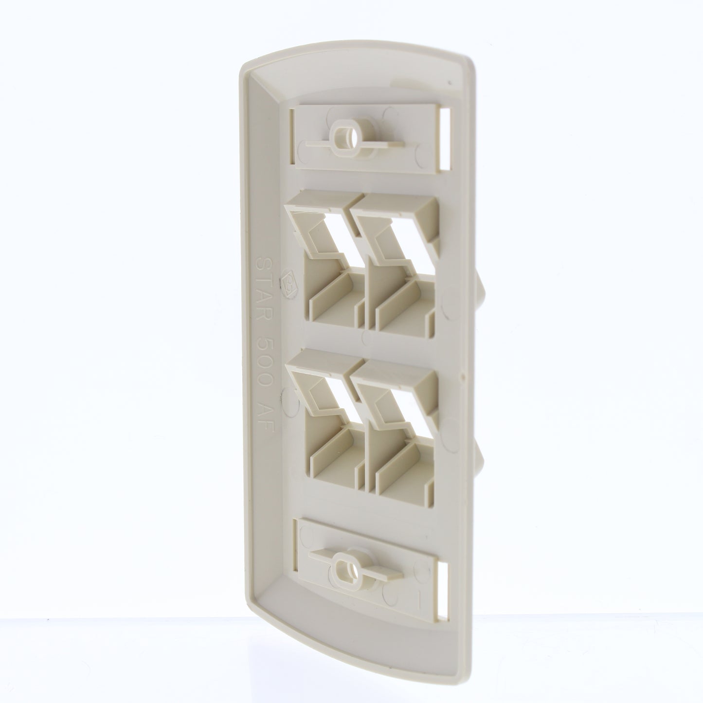 Suttle SE-STAR500AF-52 Ivory Angled Face 4-Port Nylon Wallplate