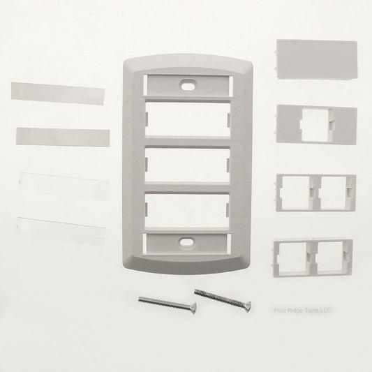 Suttle White 1-Gang Face Plate Adapter Custom Plate with ID Window S-STAR5501-85