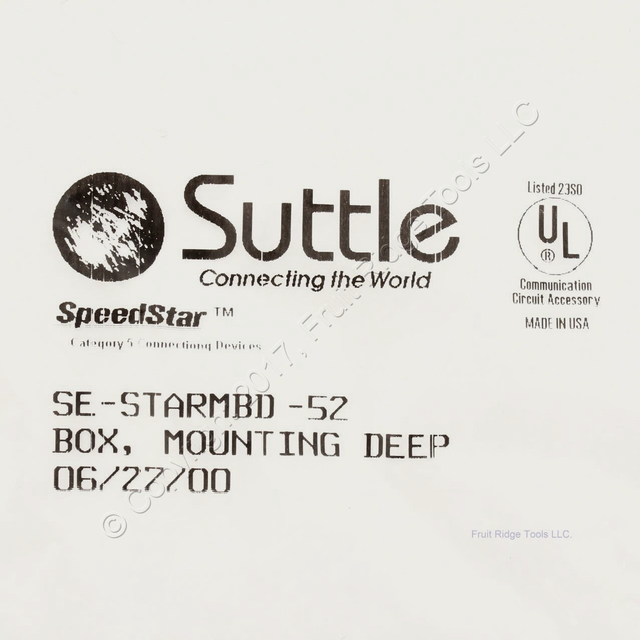 Suttle Ivory Mounting Deep Box SpeedStar SE-STARMBD-52