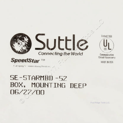 Suttle Ivory Mounting Deep Box SpeedStar SE-STARMBD-52