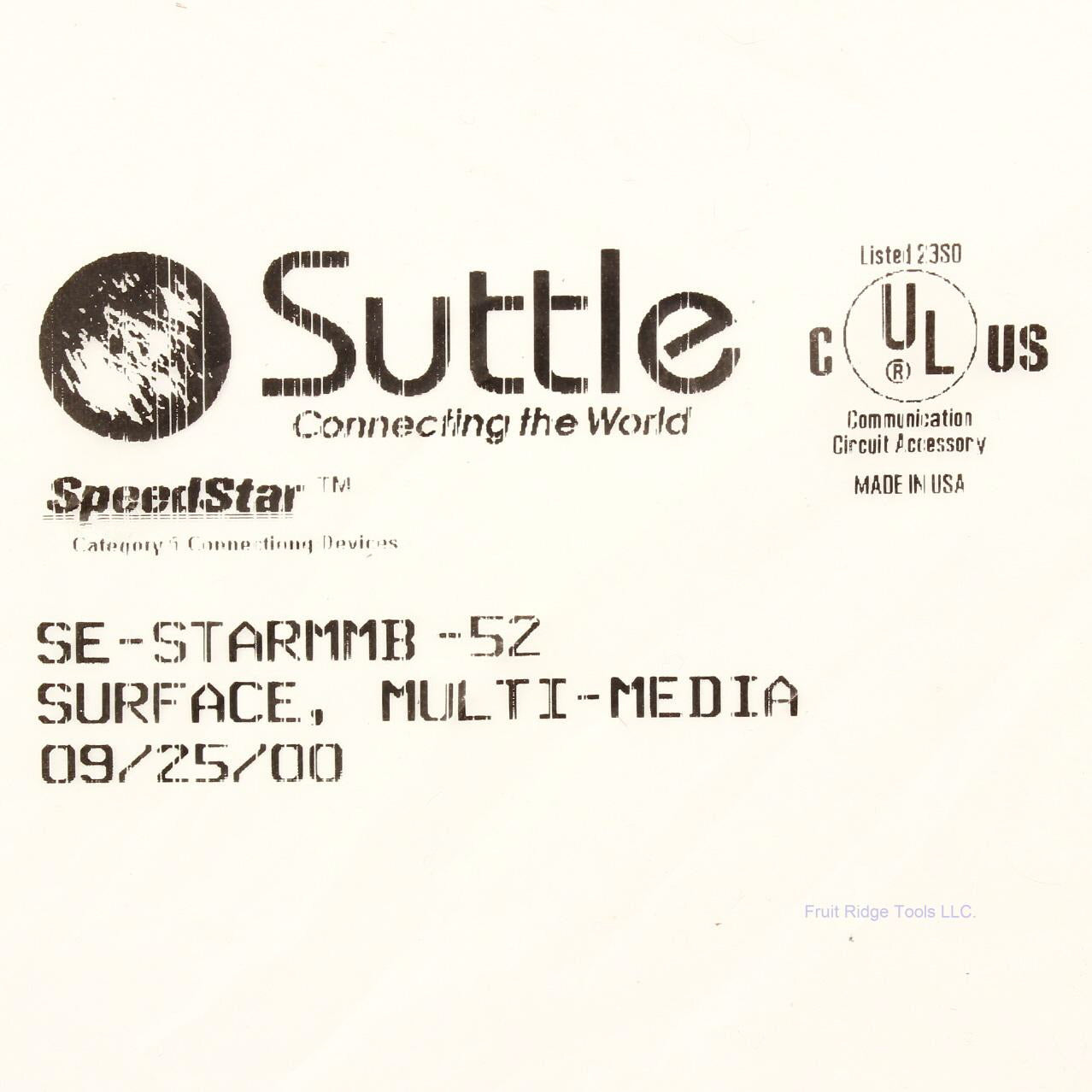 Suttle Ivory Multi-Media Surface Mount Data Box SE-STARMMB-52