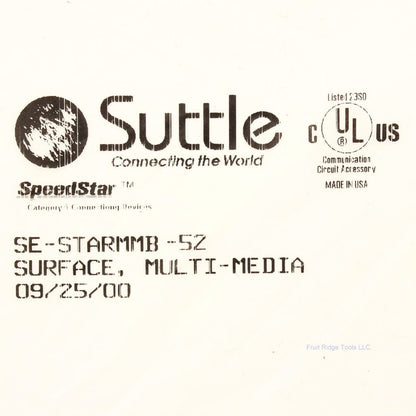 Suttle Ivory Multi-Media Surface Mount Data Box SE-STARMMB-52
