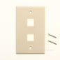 Signamax SKF-2 2-Port Single Gang Keystone