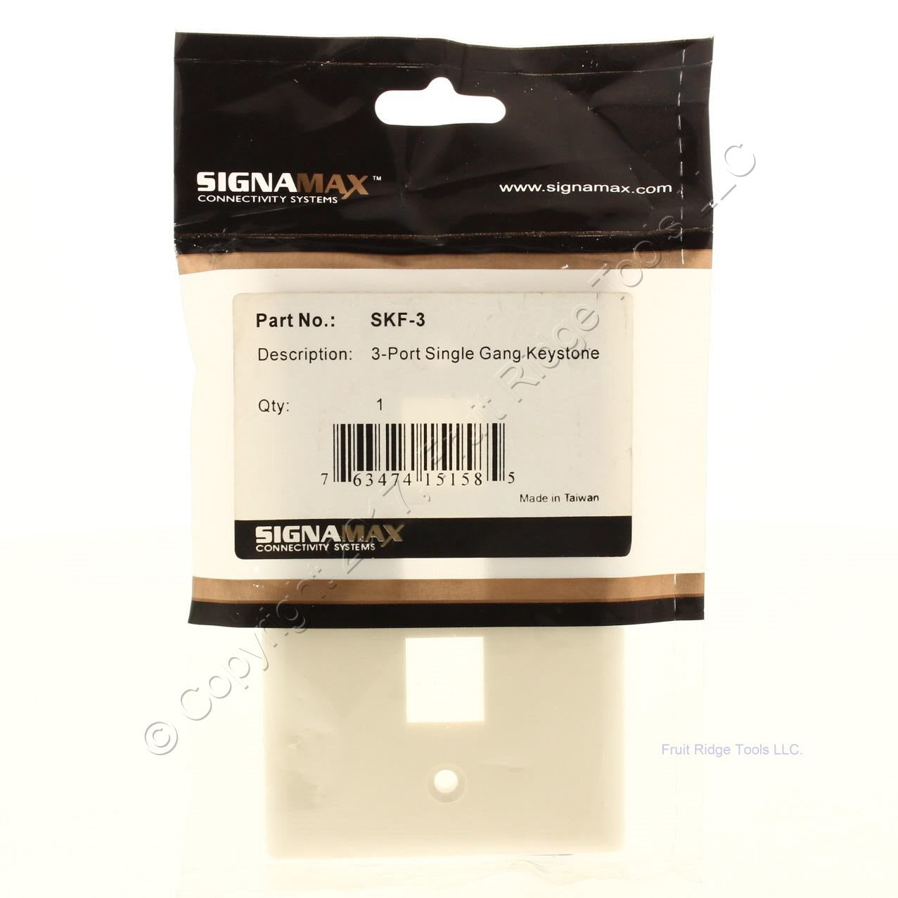 Signa Max 3-Port Single Gang Keystone SKF-3