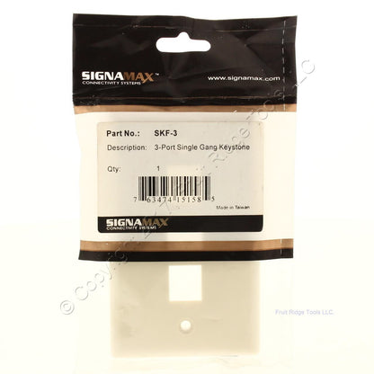 Signa Max 3-Port Single Gang Keystone SKF-3