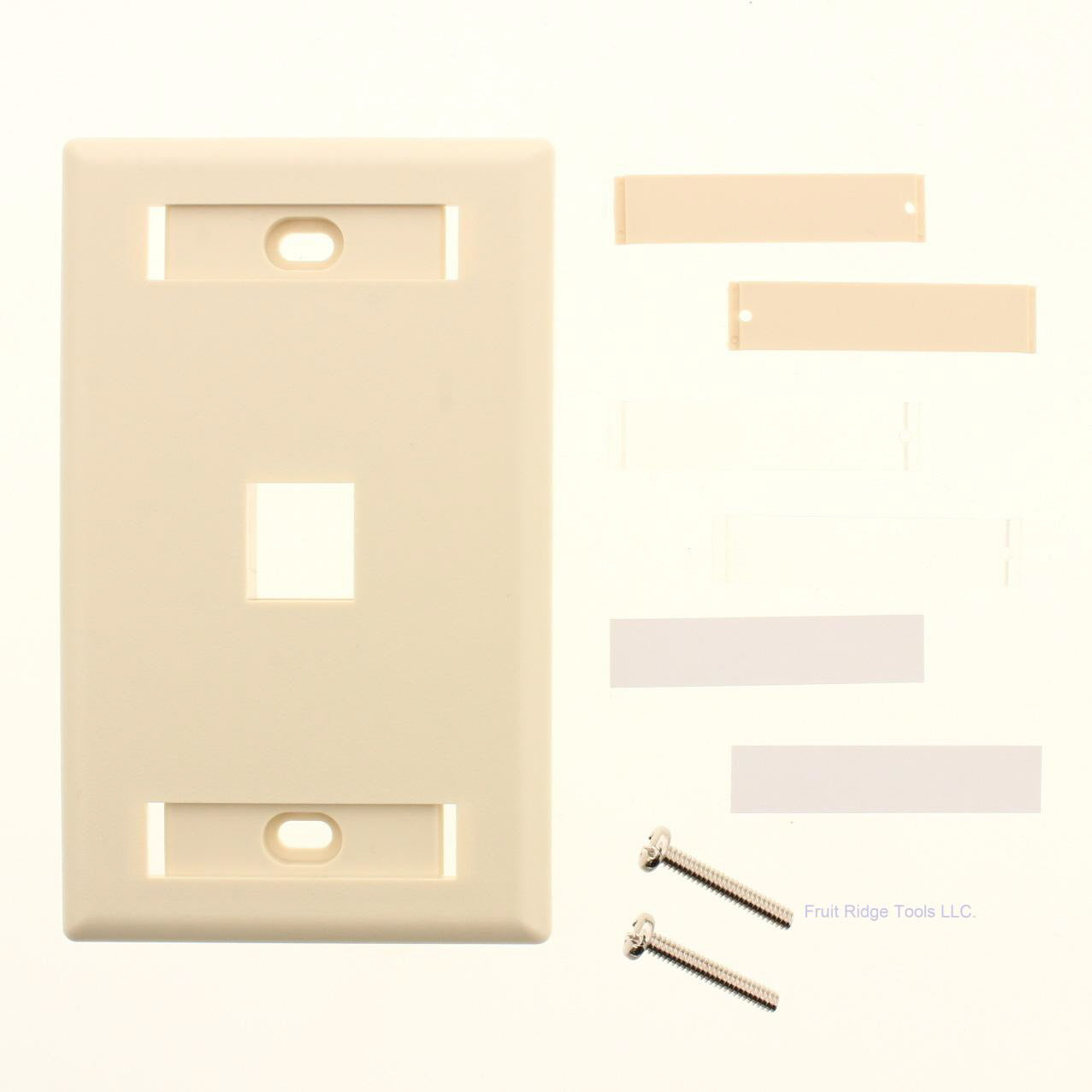 Signa Max SKFL-1 Light Ivory 1-Port Single Gang Keystone Faceplate