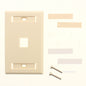 Signa Max SKFL-1 Light Ivory 1-Port Single Gang Keystone Faceplate