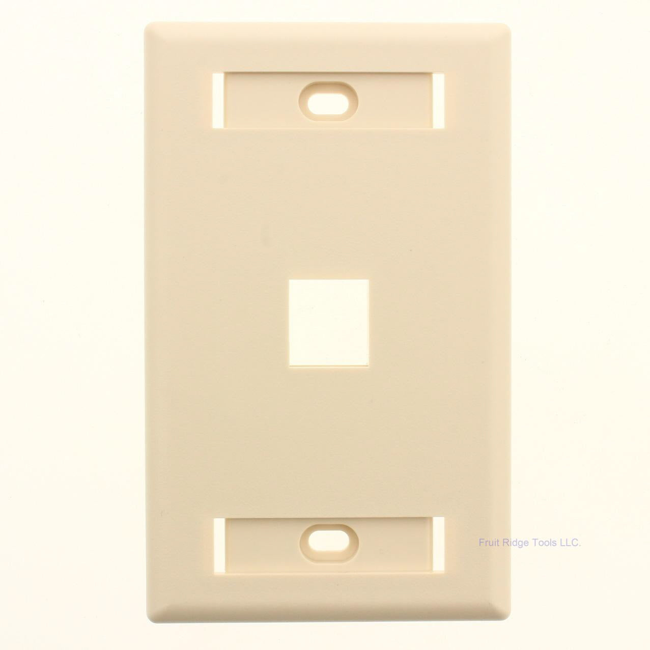 Signa Max SKFL-1 Light Ivory 1-Port Single Gang Keystone Faceplate