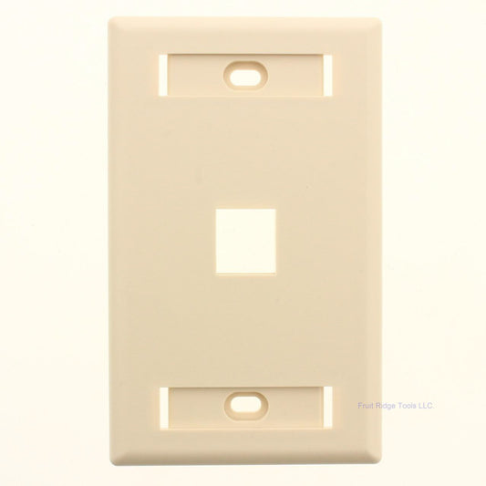 Signa Max SKFL-1 Light Ivory 1-Port Single Gang Keystone Faceplate