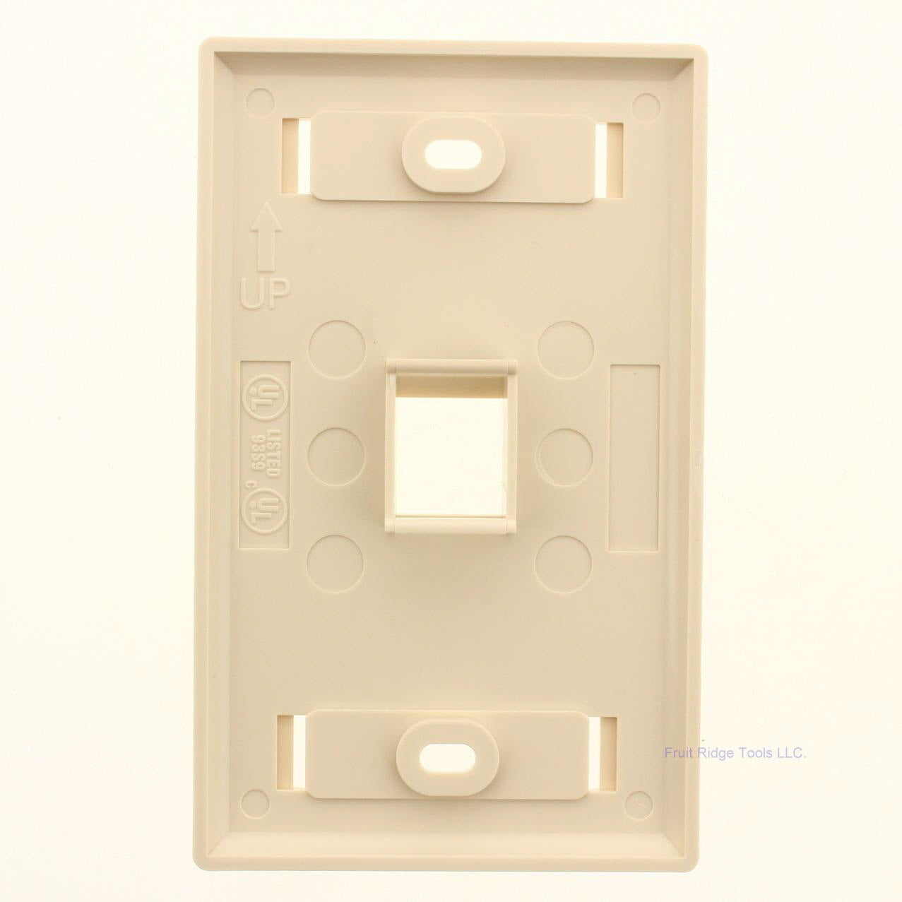 Signa Max SKFL-1 Light Ivory 1-Port Single Gang Keystone Faceplate