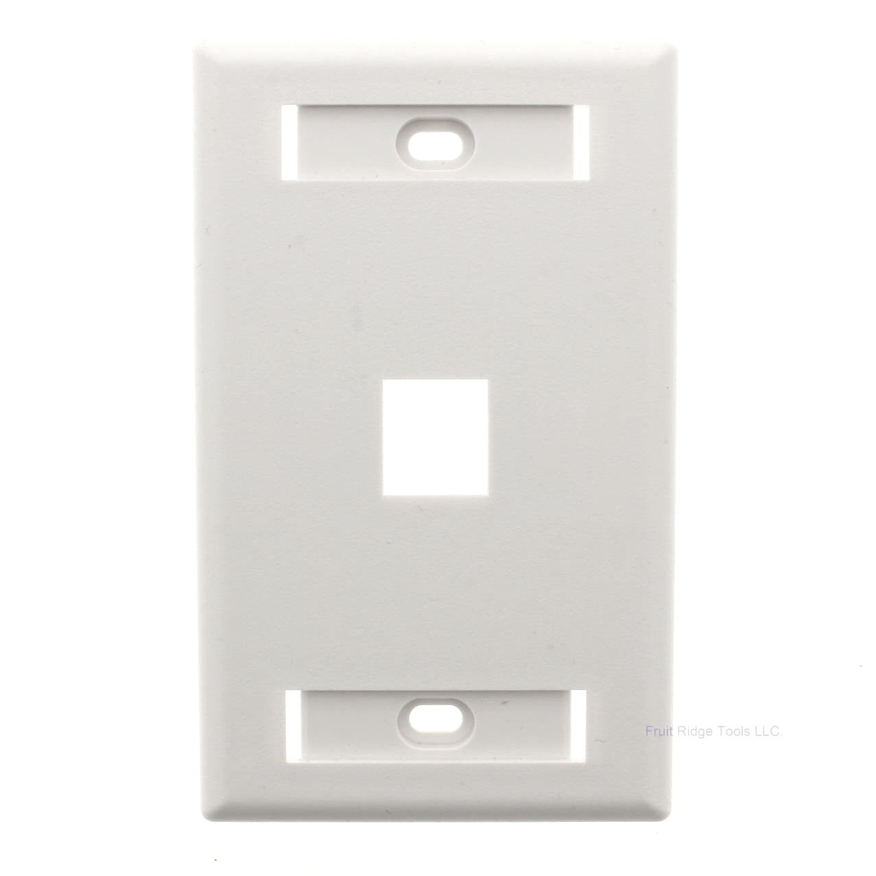 Signa Max SKFL-1-WH White 1-Port Single Gang Keystone Faceplate