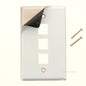 Signamax 1-Gang Stainless Steel 3-Port Data Jack Cover Plate Non-Loaded SSKF-3