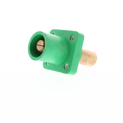 T-Series Green Double Set Screw Panel Mount Male T41SMSS-GRN